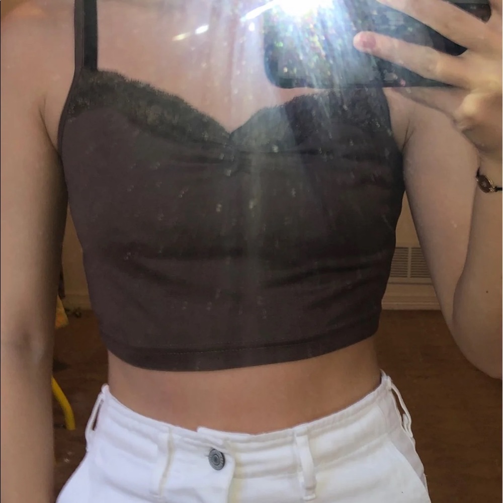 Vintage Brown Lace tank